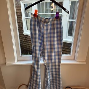 Pretty Little Thing plaid flare pants